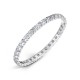 V Claw Set Round Diamond Wedding Rings