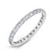 V Claw Set Round Diamond Wedding Rings