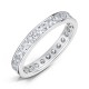 Channel Set Princess Diamond Wedding Rings