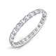 Semi Rubover Set Diamond Wedding Rings