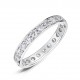 Grain Set Round Diamond Wedding Rings