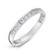 Channel Set Round Diamond Wedding Rings