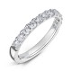 Claw Set Round Diamond Wedding Rings