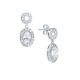 Celeste Oval Diamond Vintage Cluster Drop Earrings