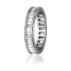 4mm Baguette Cut Diamond Full Eternity Ring