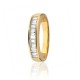 Baguette Cut Diamond Half Eternity Ring