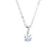 Lucida Four Claw Round Diamond Solitaire Pendant