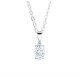 Oval Brilliant Shaped Diamond Solitaire Pendant