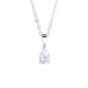 Pear Brilliant Shaped Diamond Solitaire Pendant