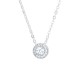 Celeste Round Brilliant Diamond Cluster Pendant