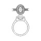 Oval Celeste Engagement Ring