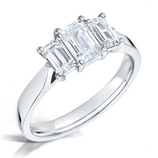 Trilogy Deco Engagement Ring