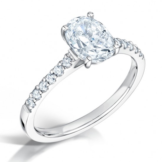 Lumen Oval Diamond Ring